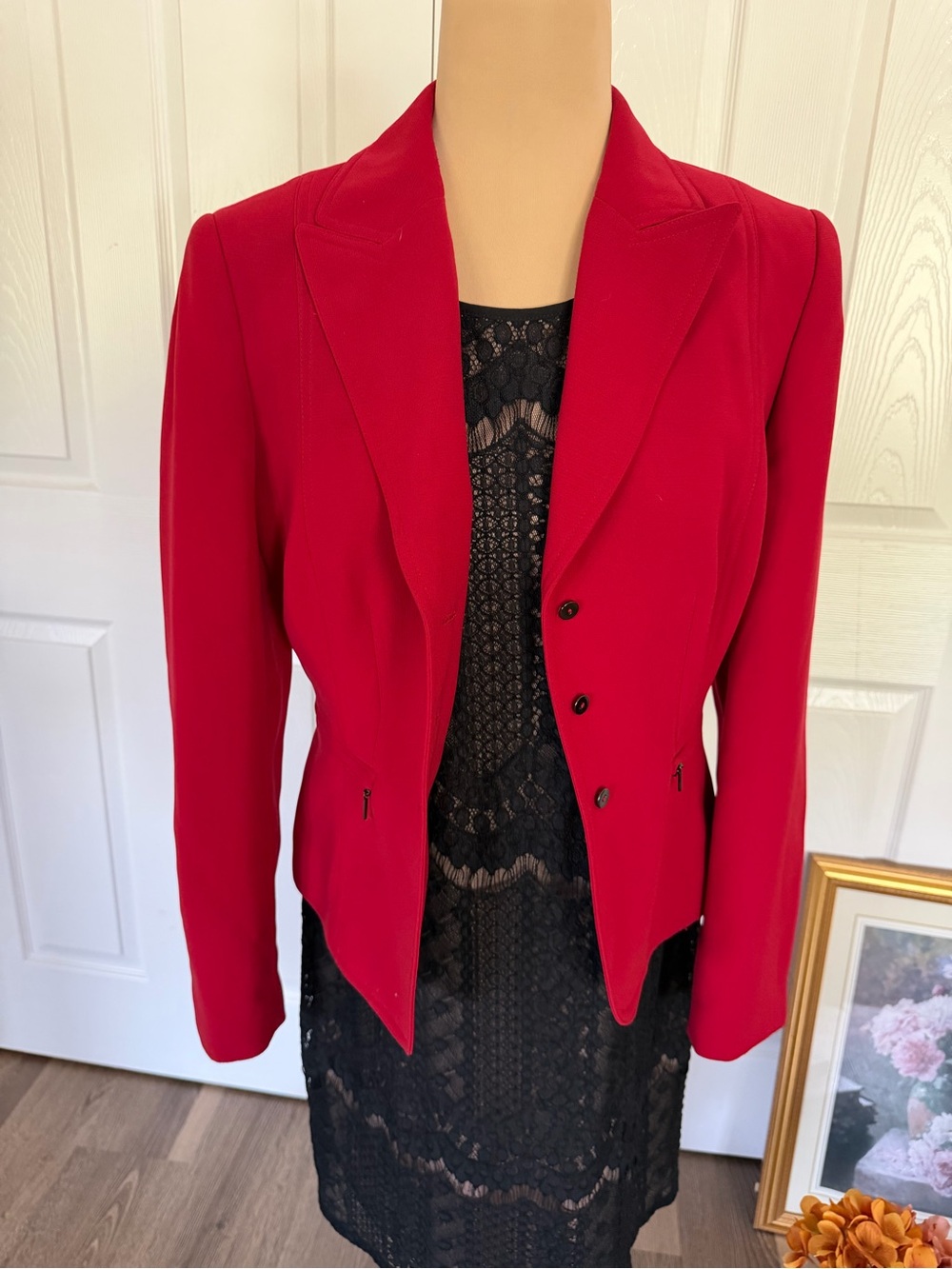 Tahari Red Women's Tailored Blazer